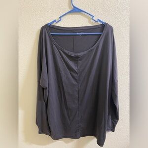 Athleta Charcoal Long‎ Sleeve Top